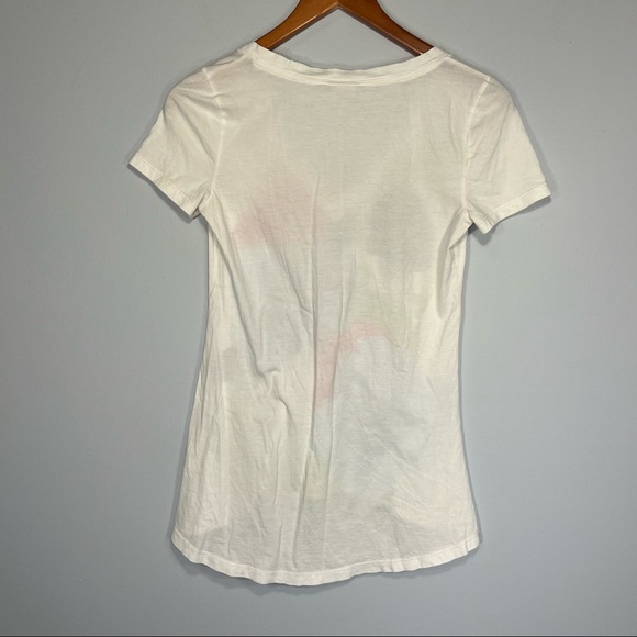 abercrombie Kids Floral V-neck Shirt Youth Large L High Low Cotton - Picture 2 of 6